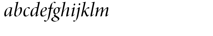 Minion Medium Italic Display Font LOWERCASE