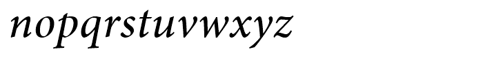 Minion Medium Italic Font LOWERCASE