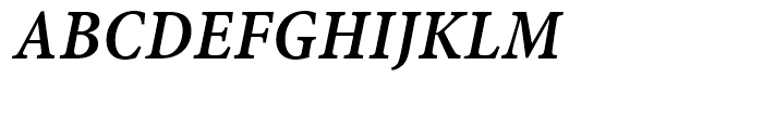 Minion SemiBold Condensed Italic Caption Font UPPERCASE