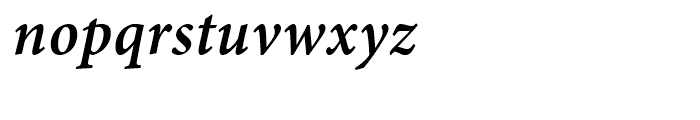 Minion SemiBold Condensed Italic Caption Font LOWERCASE