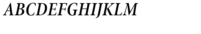 Minion SemiBold Condensed Italic Subhead Font UPPERCASE