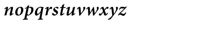 Minion SemiBold Italic Caption Font LOWERCASE