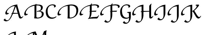 Mirandolina Calligraphic Two Font UPPERCASE