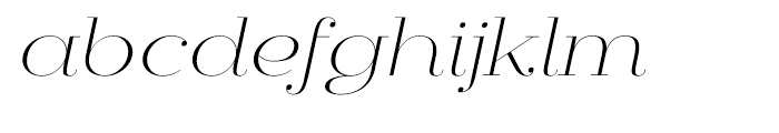 Mittwoch Light Italic Font LOWERCASE