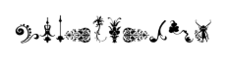 Micro Fleurons Five Font OTHER CHARS