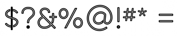 Middlecase Inline Regular Font OTHER CHARS
