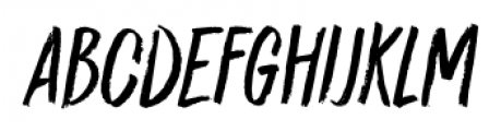 Midnight Chalker Italic Font LOWERCASE