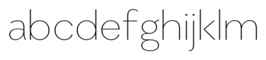 Migrena Grotesque Extra Light Font LOWERCASE