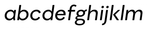 Migrena Grotesque Italic Font LOWERCASE