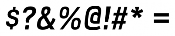 Milibus SemiBold Italic Font OTHER CHARS