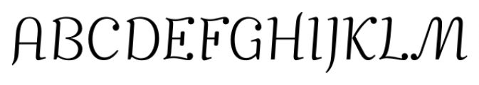 Mimix Thin Font UPPERCASE