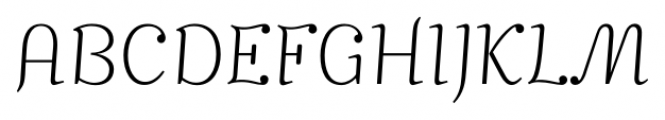 Mimix UltraLight Font UPPERCASE