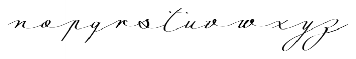 Mina Calligraphic Reg Font LOWERCASE
