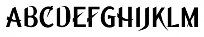 Ming Regular Font UPPERCASE