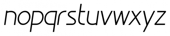 Minimalista Regular Italic Font LOWERCASE