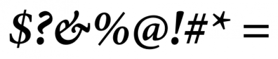 Minion Pro Caption Semi Bold Italic Font OTHER CHARS