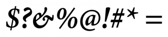 Minion Pro Condensed Caption Semi Bold Italic Font OTHER CHARS