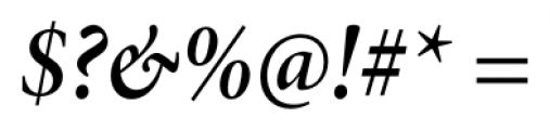 Minion Pro Condensed Subhead Semi Bold Italic Font OTHER CHARS