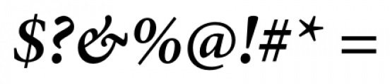 Minion Pro Semi Bold Italic Font OTHER CHARS
