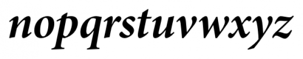 Minion Pro Subhead Bold Italic Font LOWERCASE