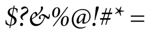 Minion Pro Subhead Italic Font OTHER CHARS