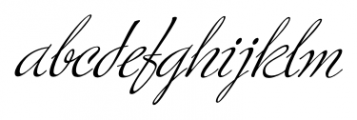 Ministry Script Regular Font LOWERCASE