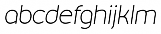 Minum Sans Light Italic Font LOWERCASE