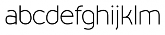 Minum Sans Light Font LOWERCASE