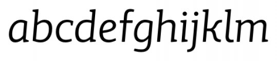 Mir Italic Font LOWERCASE