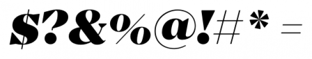 Mirador Black Italic Font OTHER CHARS