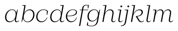 Mirador Extra Light Italic Font LOWERCASE