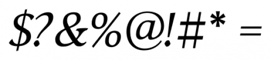 Mirandolina Italic Font OTHER CHARS