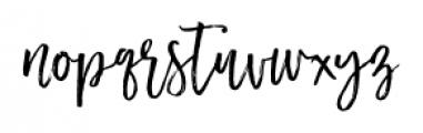 Miss Couture Regular Font LOWERCASE