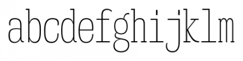 Mitigate ExtraLight Font LOWERCASE