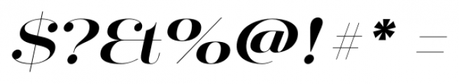 Mittwoch Bold Italic Font OTHER CHARS