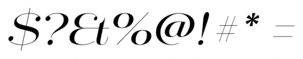 Mittwoch Italic Font OTHER CHARS