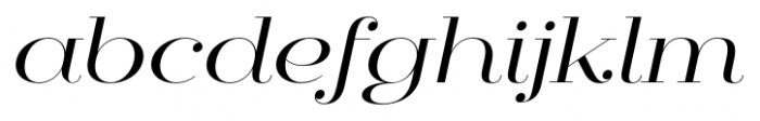 Mittwoch Italic Font LOWERCASE