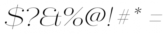 Mittwoch Light Italic Font OTHER CHARS