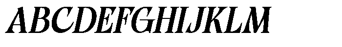 MIT Grolbraz Italic Font UPPERCASE