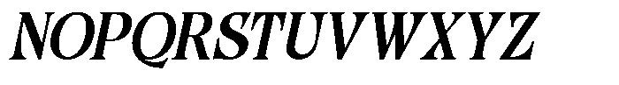 MIT Grolbraz Italic Font UPPERCASE