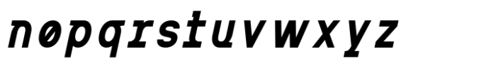 MIT Iculvist Monos Bold Condensed Italic Font LOWERCASE