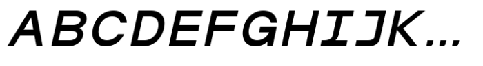 MIT Iculvist Monos Bold Expanded Italic Font UPPERCASE