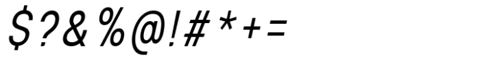 MIT Iculvist Monos Condensed Italic Font OTHER CHARS