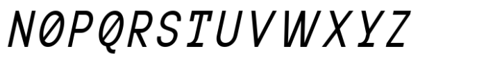 MIT Iculvist Monos Condensed Italic Font UPPERCASE