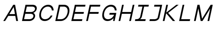 MIT Iculvist Monos Expanded Italic Font UPPERCASE