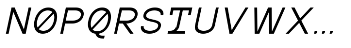 MIT Iculvist Monos Expanded Italic Font UPPERCASE