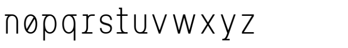 MIT Iculvist Monos Extra Light Condensed Font LOWERCASE