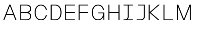 MIT Iculvist Monos Extra Light Expanded Font UPPERCASE