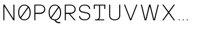MIT Iculvist Monos Extra Light Expanded Font UPPERCASE