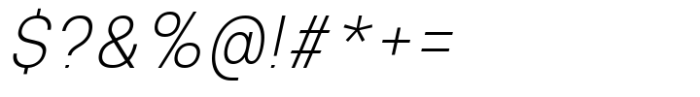 MIT Iculvist Monos Extra Light Italic Font OTHER CHARS